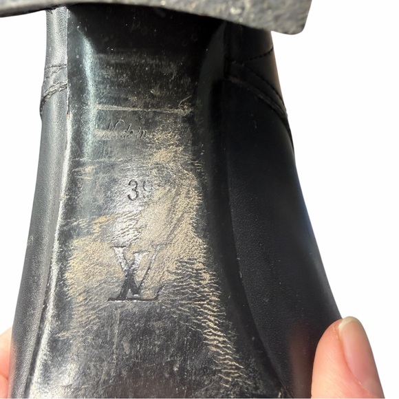 Louis Vuitton Black and Brown Lace-Up Boots MAO250 size 39 - Picture 11 of 15